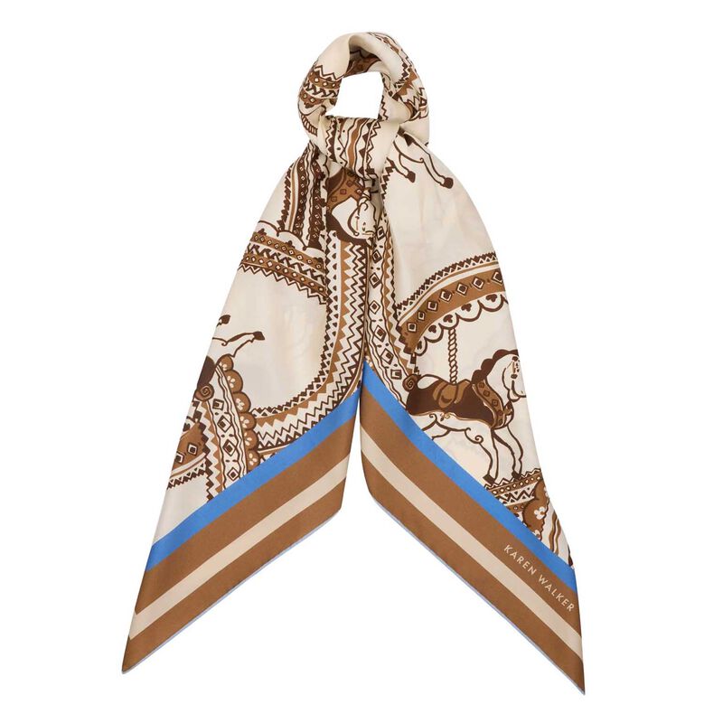Karen Walker Carousel Classic Silk Scarf image number 0